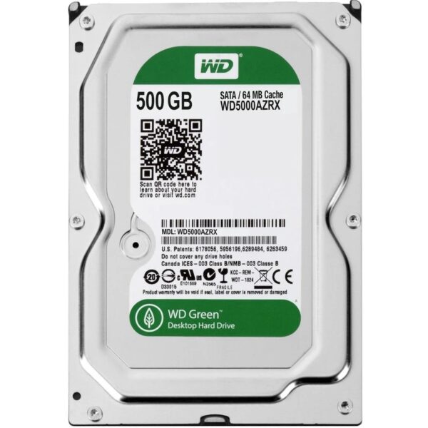هارد دیسک اینترنال وسترن دیجیتال سبز ظرفیت 500 گیگابایت