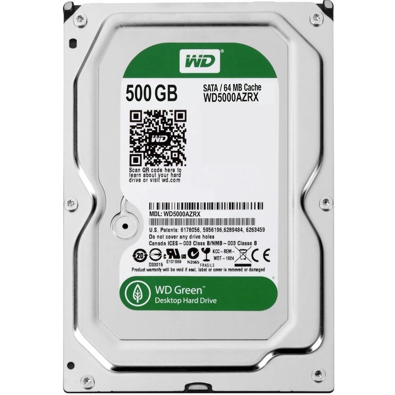 هارد دیسک اینترنال وسترن دیجیتال سبز ظرفیت 500 گیگابایت