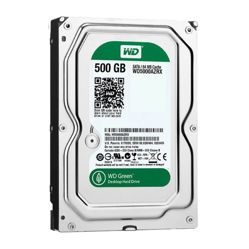 هارد دیسک اینترنال وسترن دیجیتال سبز ظرفیت 500 گیگابایت
