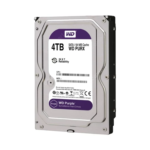 هارد دیسک اینترنال وسترن دیجیتال بنفش ظرفیت 4 ترابایت